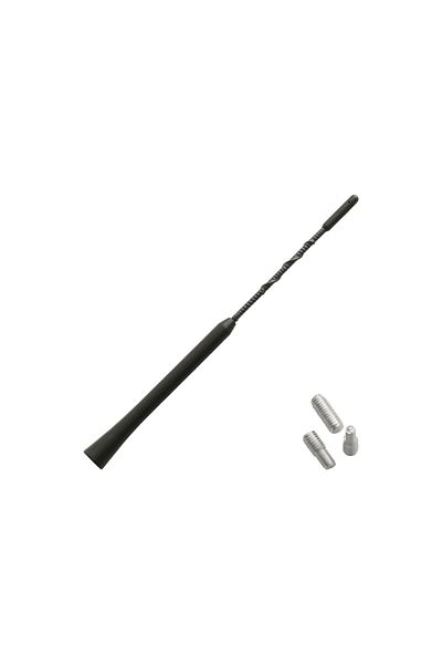 Mega Drive Black External Car Antenna 24Cm With 2 Adapters (5-6Mm)