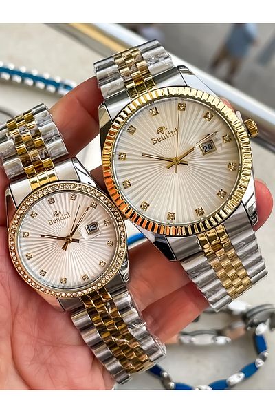 Bentini New Season Steel Lover's Watch Men's Watch Women's Men's Watch Couple Watch Valentine's Day Gift