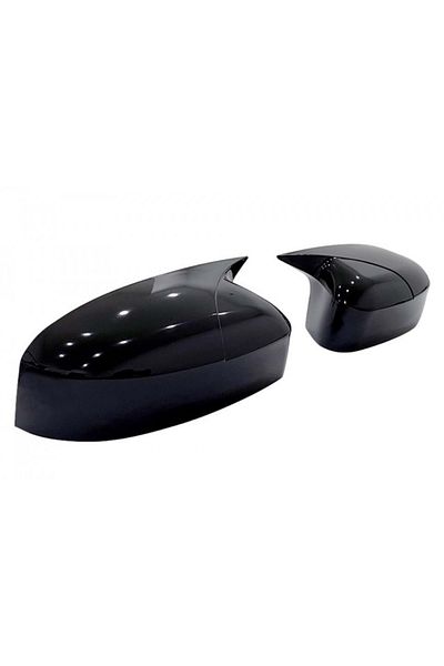 CED AUTO TRADE Capace oglinda compatibile cu Ford Focus II FL 2008-2012 Negru lucios BATMAN style