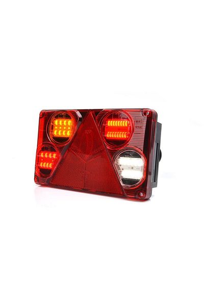 WAS MULTIFUNCTIONAL REAR LEFT LAMP LED 391 W70dL, 12V-24V, 6 FUNCTIONS WAS
