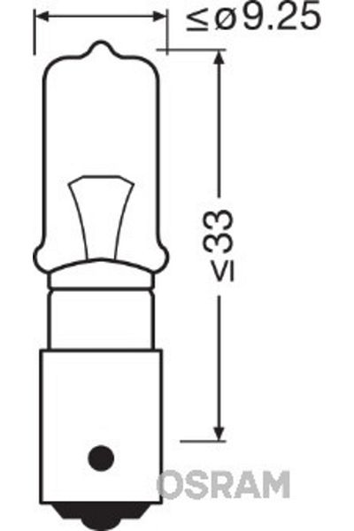 Osram Bec BEC 12V H21W Set original 10 buc OSRAM