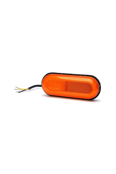 WAS SIDE LIGHT LED 1420 W198, 12V-24V, ORANGE POSITION WITH WAS SIGNAL