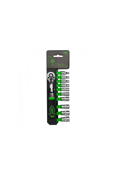 JBM CLICHET CU 72 DINTI 1/4` CU SET TUBULARE HEXAGONALE JBM