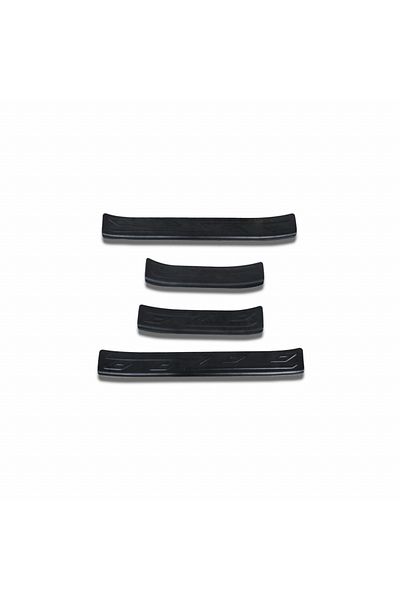 CED AUTO TRADE Set 4 protectii praguri din plastic compatibil cu Opel Crossland 2021->