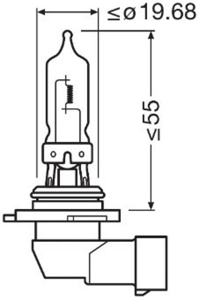 Osram Bec 12V HB3 60 W Blister original 1 buc Osram