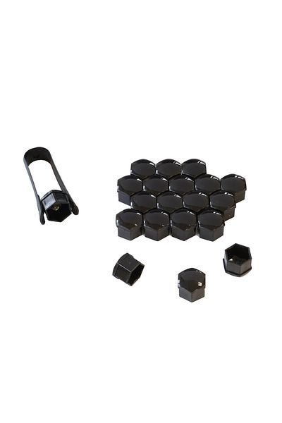 Mega Drive Capac Prezoane 19 Mm Negru Set 20 Buc+Cleste
