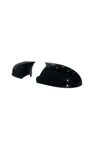CED AUTO TRADE Mirror caps compatible with SKODA SUPERB I 2002-2008 Glossy black Batman Style