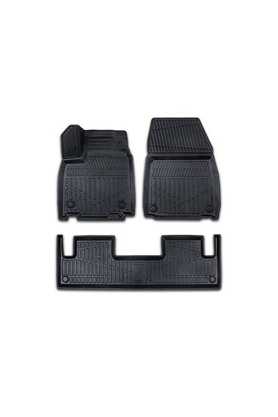 CED AUTO TRADE Set of rubber car mats Renault Megane E-Tech 2022->, 3D tray shape