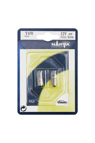 Narva Set 2 Becuri T4W 12V Blister Narva
