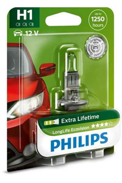 Philips Bec Far H1 55W 12V Longer Life Ecovision Philips