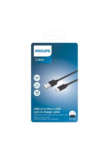Philips Cablu Date Incarcare 1,2 M Usb-A La Micro Usb