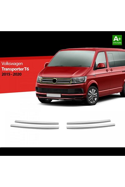 CED AUTO TRADE Set ornamente grilă auto din oțel inoxidabil VW T6 2015-2020 (6 bucăți)
