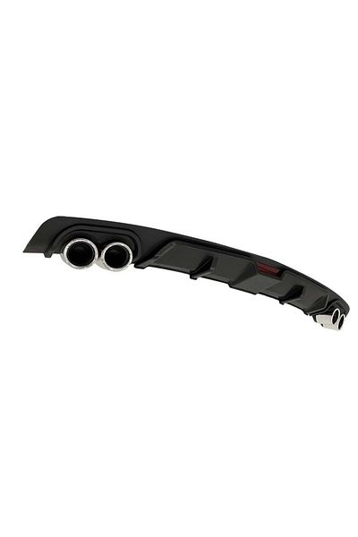 CED AUTO TRADE Difuzor bara spate universal , RACE A2 Design, negru si catadioptru reflectorizant