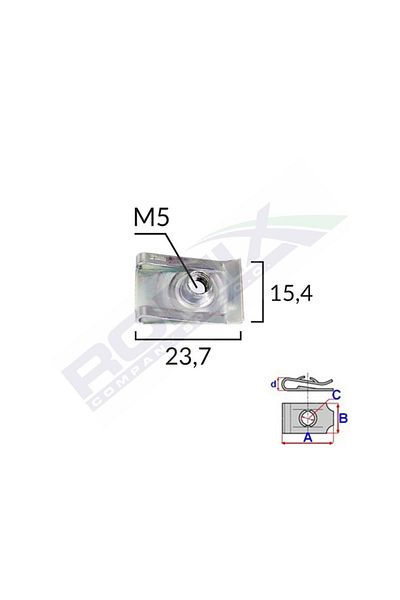 ROMİX Clips Metalic Fixare Universal Set 10 Buc