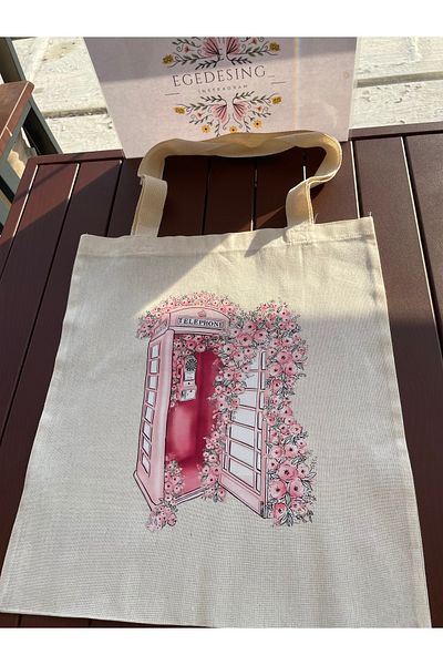 EGE DESIGN Printed Cloth Bag 30X40 cm
