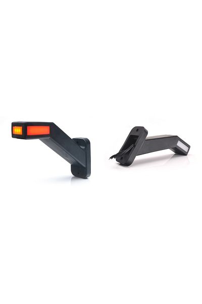 WAS LAMPA GABARIT LED CU BRAT 1171L W168.4, 12V-24V, POZITIE ALB / ROSU / PORTOCALIU STANGA WAS