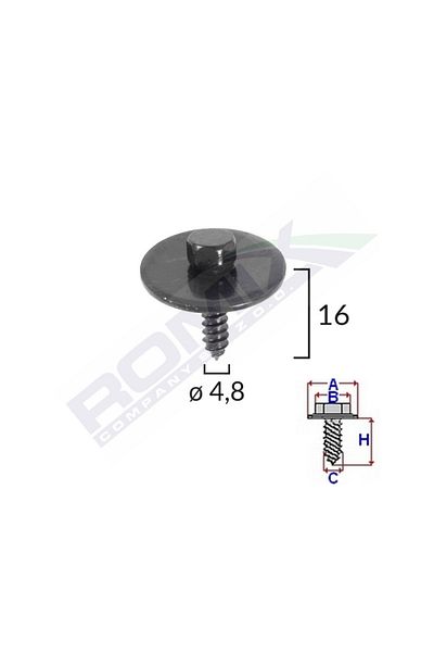 ROMİX Surub Pentru Capac Motor Pentru Mercedes Set 10 Buc