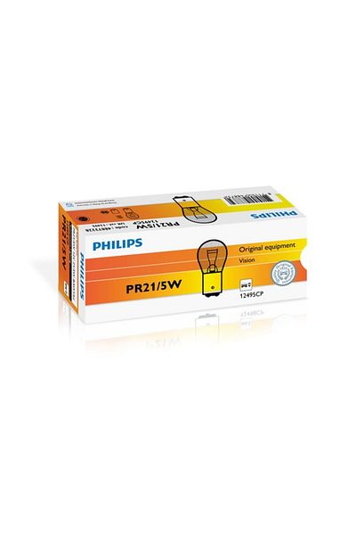 Philips BEC ROSU FRANA PR21/5W 12V SET 10 BUC