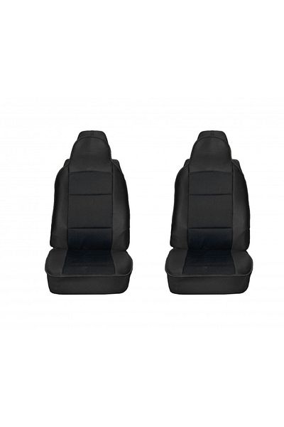 CED AUTO TRADE Set of 2 car seat covers for the front, textile material, black