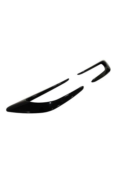 CED AUTO TRADE Set of 2 Glossy Black Sport Design Fender Trims