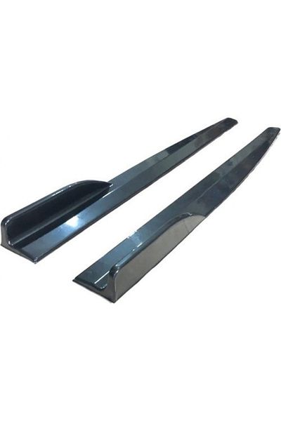 CED AUTO TRADE Prelungire praguri laterale negru lucios, 75 CM