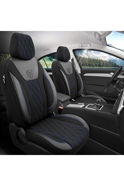 Umbrella Bronco Blue Seat Cover Set
