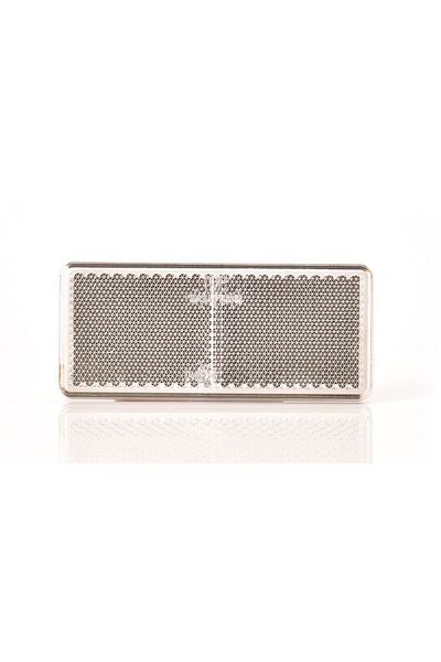 WAS Rectangular Reflector With Adhesive, 846 Up96X42, White Was