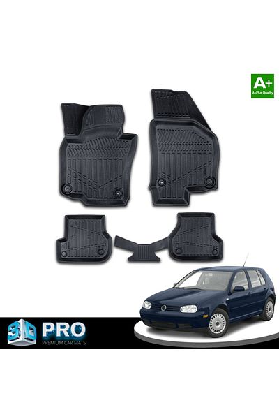 CED AUTO TRADE Set covorase auto cauciuc VW GOLF IV 4 1997-2003, VW Bora 1998-2005 forma tavita 3D