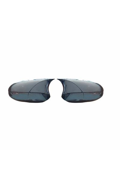 CED AUTO TRADE Mirror caps compatible with Opel Astra G 1998-2010 Glossy Black Batman Style