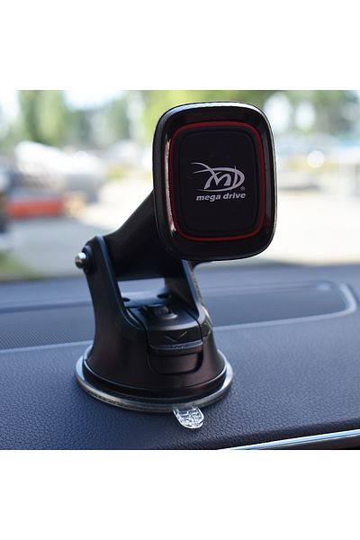 Mega Drive MAGNETIC CAR PHONE HOLDER WITH MOUNT ON SIDE/WINDSCREEN WITH SUCTION CUP