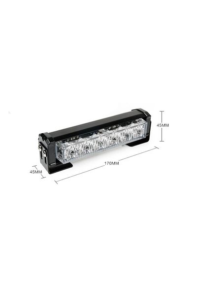 CED AUTO TRADE Set 2 stroboscoape auto, portocaliu, 14 jocuri de lumini, lungime 17 cm, 12-24V