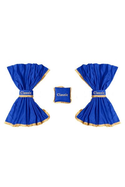 CED AUTO TRADE Truck cabin curtain set, universal compatible with MAN, blue color