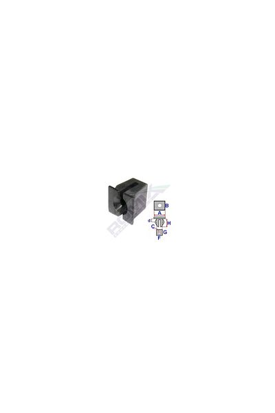 ROMİX Fixing Clips For Ford/Mercedes/Opel - Black Set of 10 Pieces