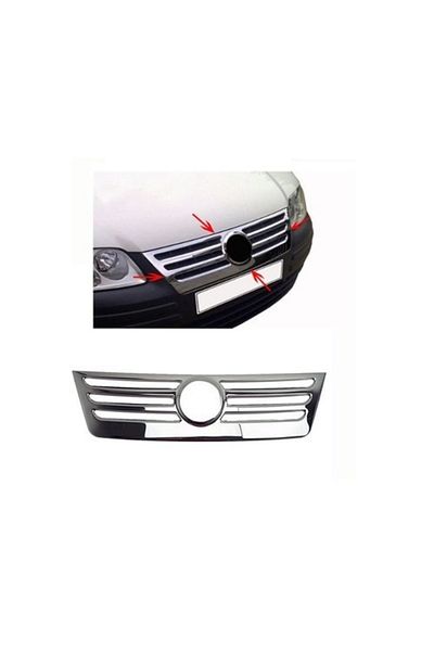 CED AUTO TRADE Ornament inox grila centrala VW Caddy 2004-2007