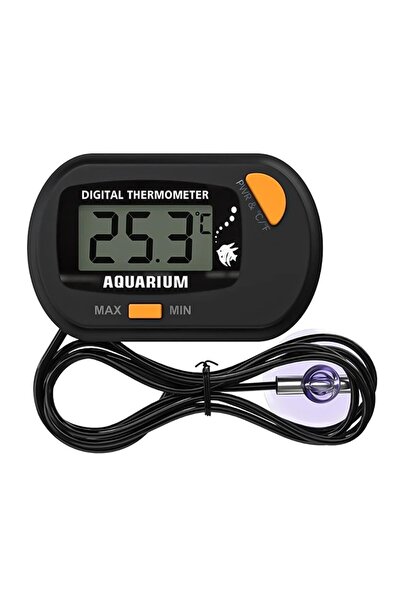 Powermaster Pm-26614 Mini Lcd Dijital Problu Termometre Akvaryum Buzdolabı Ot...