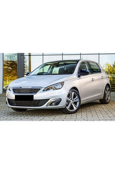 CED AUTO TRADE Mirror caps compatible with PEUGEOT 308 2013-2021, Glossy Black