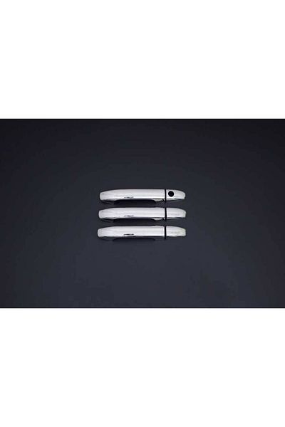 CED AUTO TRADE Set 3 ornamente cromate manere portiere compatibile MERCEDES VITO W447 2015->, cu gaura senzor