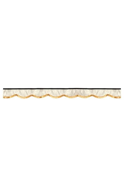CED AUTO TRADE Truck cabin curtain set, universal compatible with Iveco, cream color