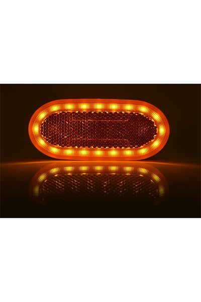 WAS LAMPA GABARIT LED 1386 W197, 12V-24V, POZITIE PORTOCALIU WAS