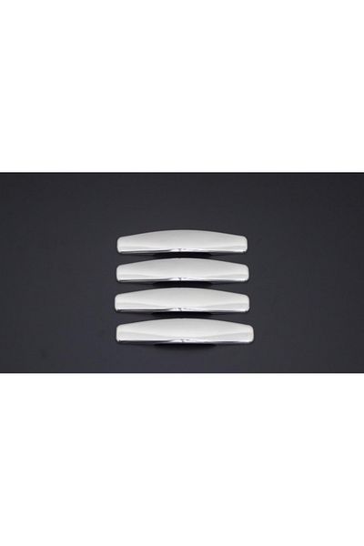 CED AUTO TRADE Chrome door handle trim set compatible with DACIA DUSTER 2010-2018