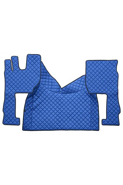 CED AUTO TRADE Truck mat set, eco-leather VOLVO FH4 FH5 2013-> Blue, AUTOMATIC