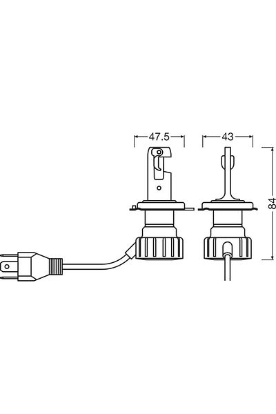 Osram Bec LED Moto cu întrerupător de noapte LED inteligent H4 Osram