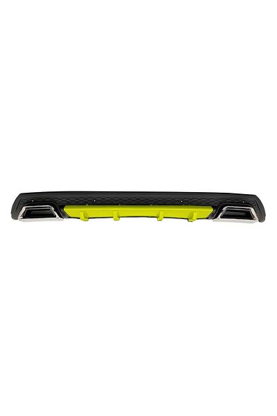 CED AUTO TRADE Difuzor bara spate universal , ELITE PLUS B Design, negru mat cu galben