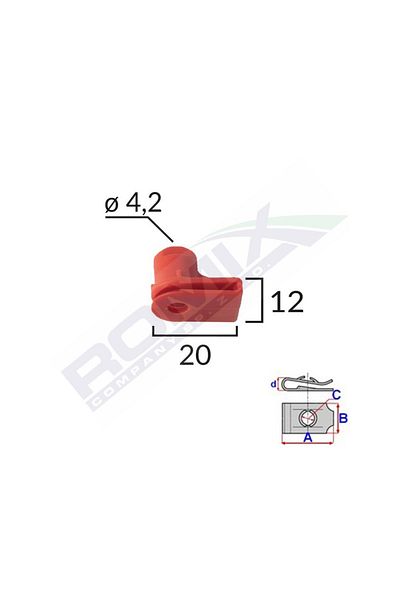 ROMİX Clips Capac Pentru Opel/Bmw Set 10 Buc
