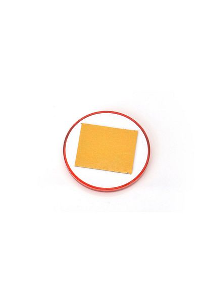 WAS Round Reflector With Adhesive, 842 Fi-61, Red Was