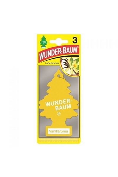 Wunder-Baum Set 3 Bucati Odorizante Auto Bradut Wunder-Baum Vanillaroma