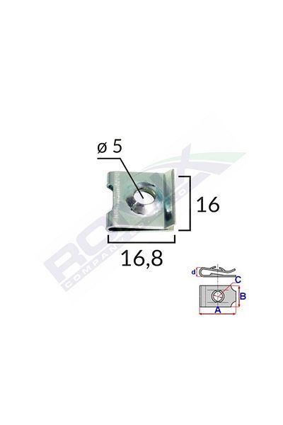 ROMİX Universal Metal Clips Set of 10 Pieces