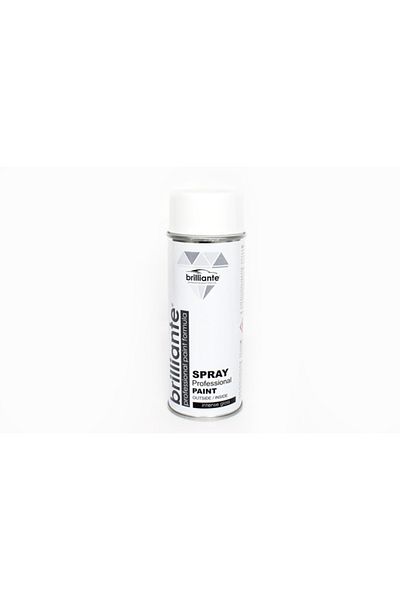 BRILLIANTE SPRAY PAINT PURE WHITE GLOSSY (RAL 9010) 400ml BRILLIANTE