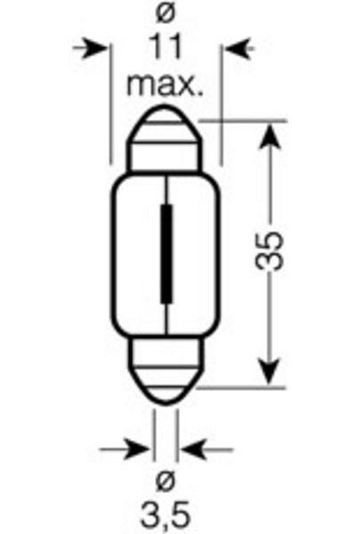 Osram Becuri BEC 12V C5W Ultra Life Set 10 buc OSRAM