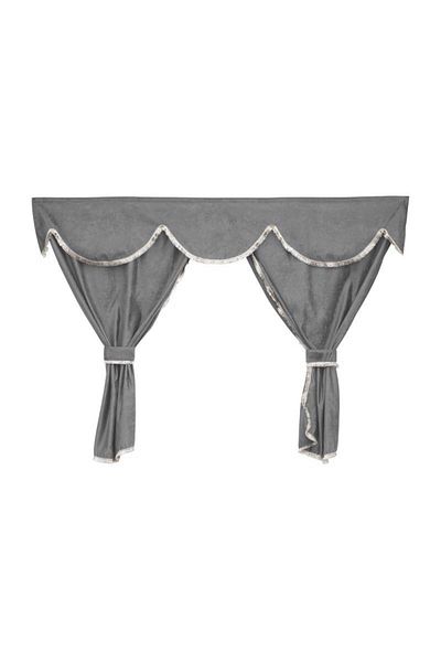 CED AUTO TRADE Set perdele cabina camion, universal compatibil cu MAN, culoare gri